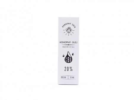 Konopný olej s 20% CBD - Konopný táta - 10 ml
